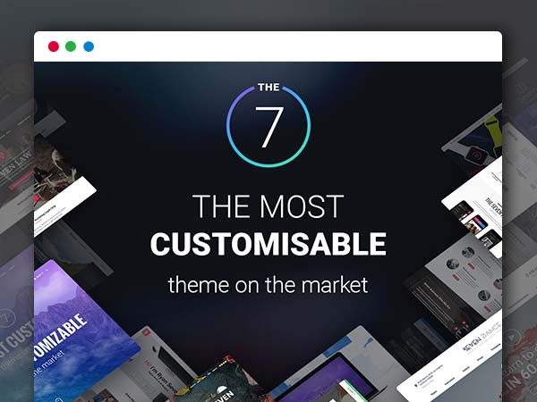 最新 可视化建站The7主题 V8.7 Wordpress主题