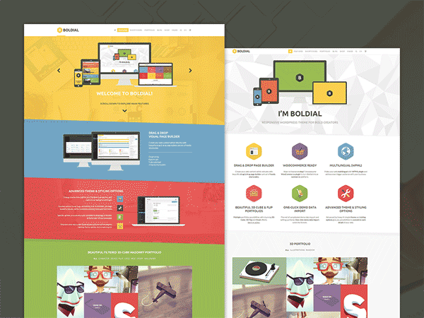 WP主题模板 色彩鲜艳的wordpress主题