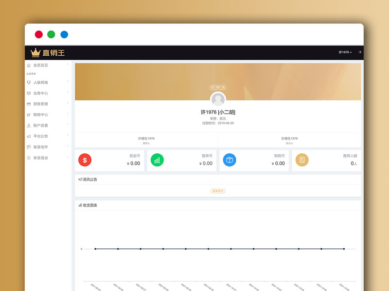 企业营销直营三级分销推广平台系统 PHP网站源码