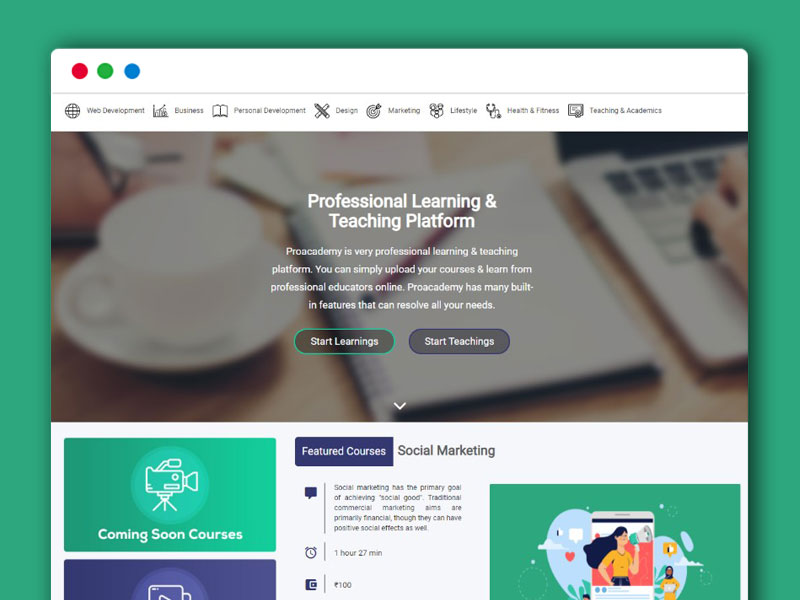 功能强大的在线教育 课程在线直播系统平台 英文版 PHP网站源码